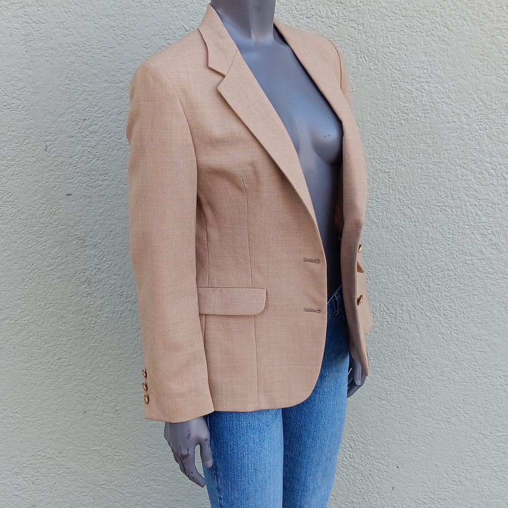 Andy Thornal( Winter Haven. Fl.) Ladies Vintage Wool/Linen Luxury Blazer (Usa)
